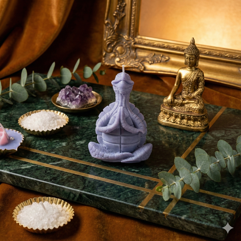 Sculptural Candle - Serenity's Embrace