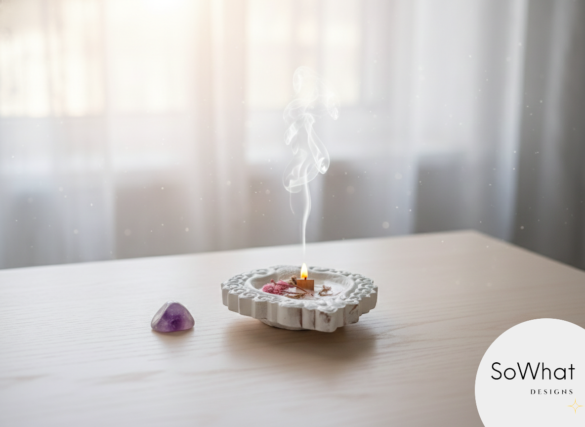 Sculptural Candle - Bloom & Stone