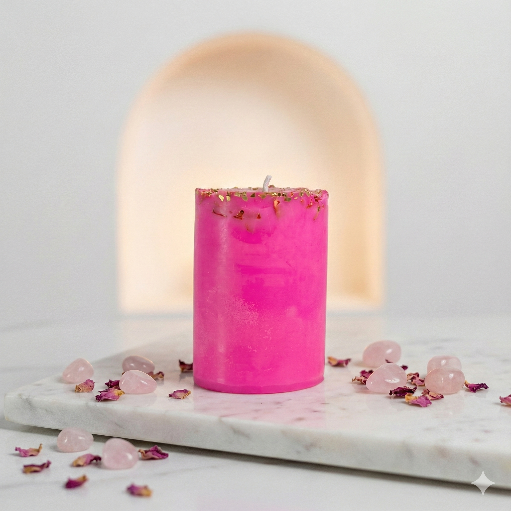 Pillar Candle - Rosaline Bloom