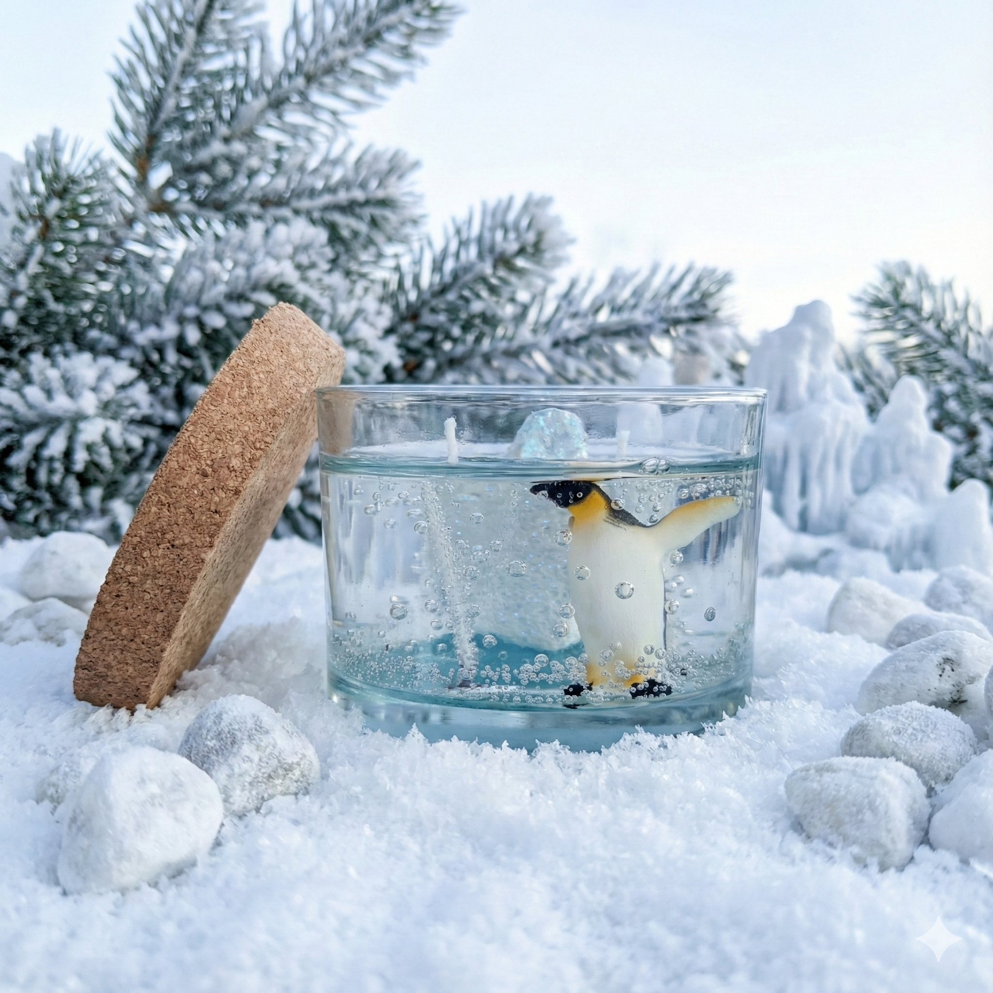 Floating Penguin - Serene Bloom