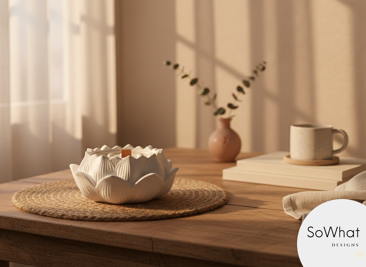 Lotus Flower Candle - Serene Bloom