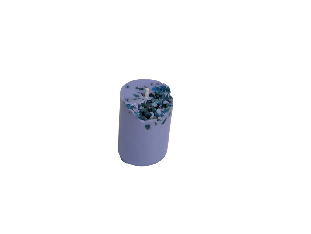 Pillar Candle - Amethyst Bloom
