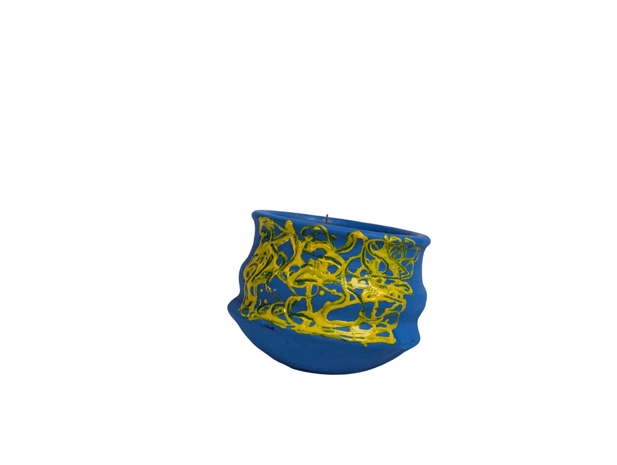 Pot Candle - Azure Bloom