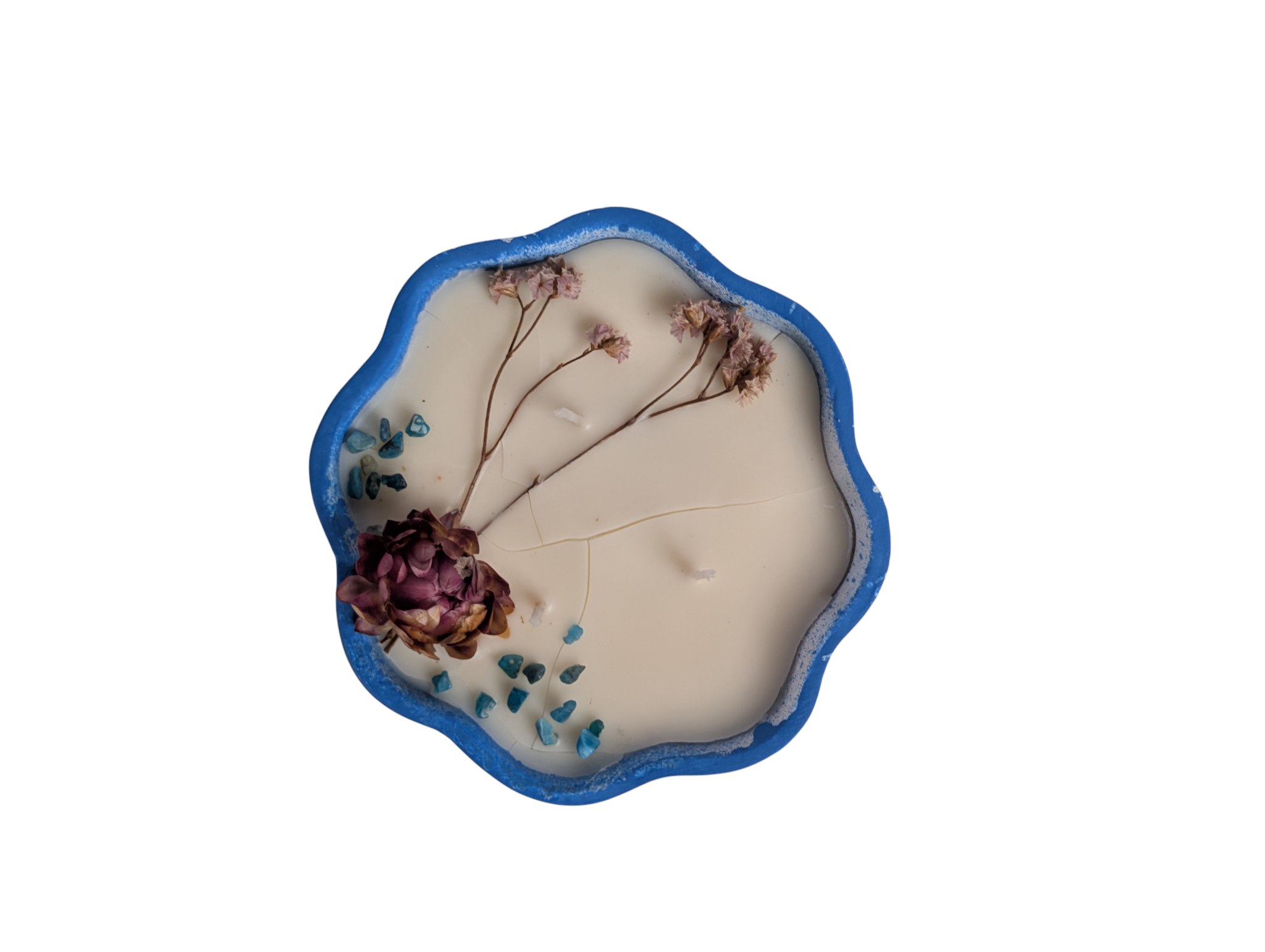 Ceramic Candle - Azure Bloom