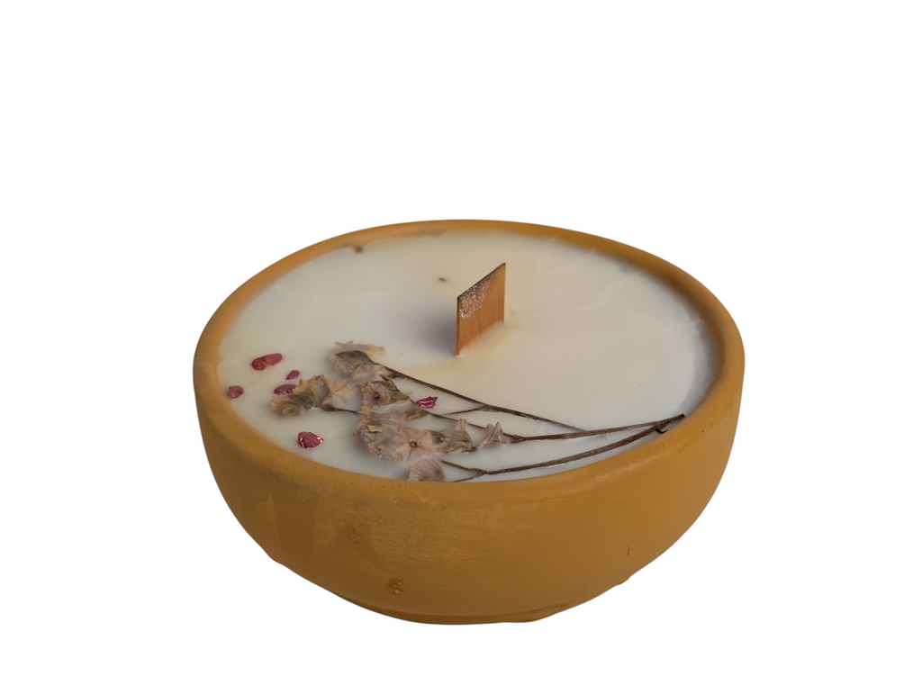Pot Candle - Golden Bloom