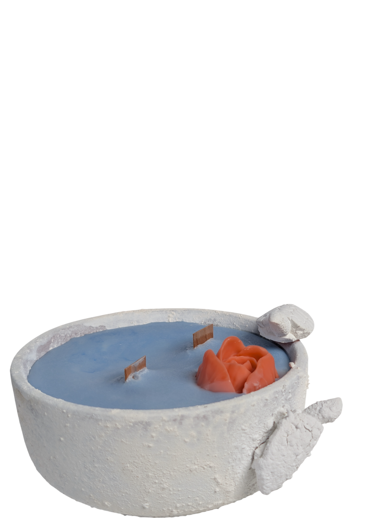 Figurine Candle - Azure Bloom