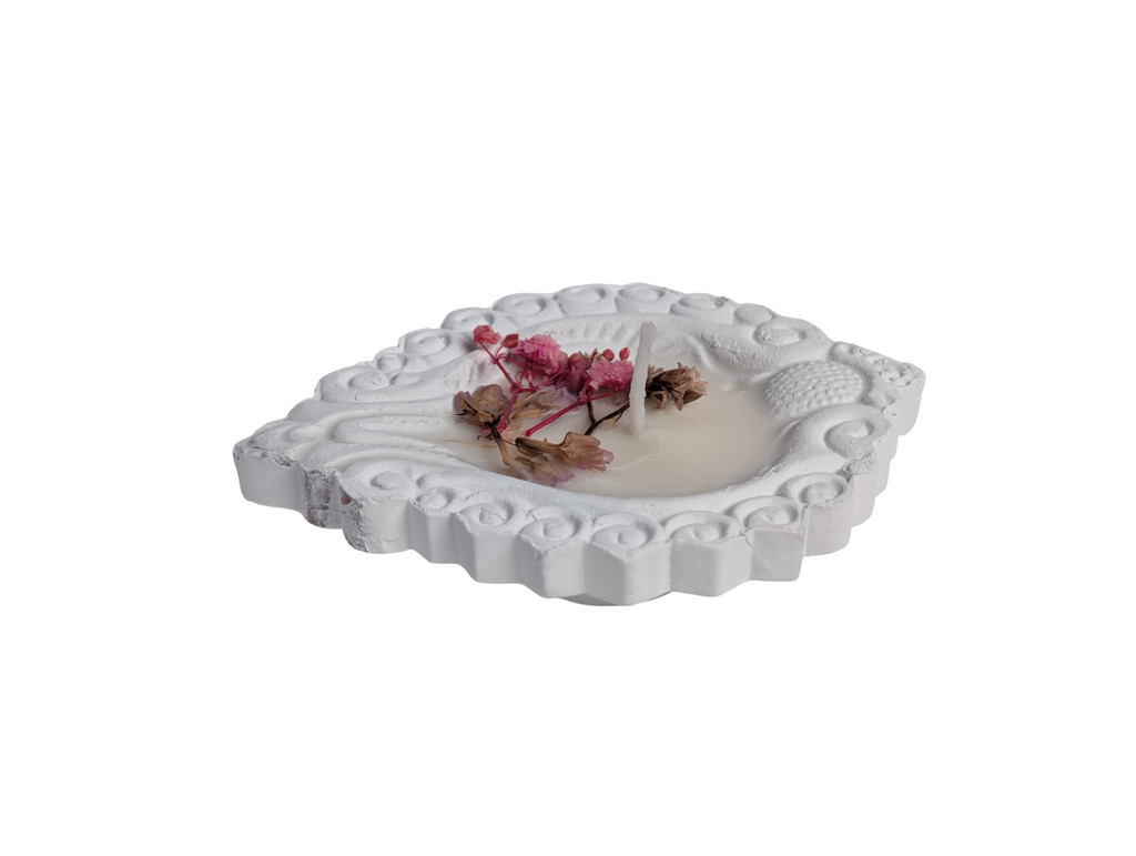 Sculptural Candle - Bloom & Stone